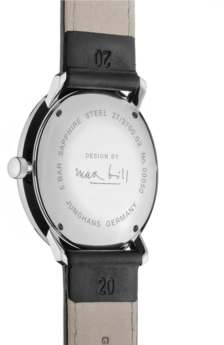 Junghans 27/3700.02 Herrenuhr Max Bill Handaufzug 34mm 5ATM