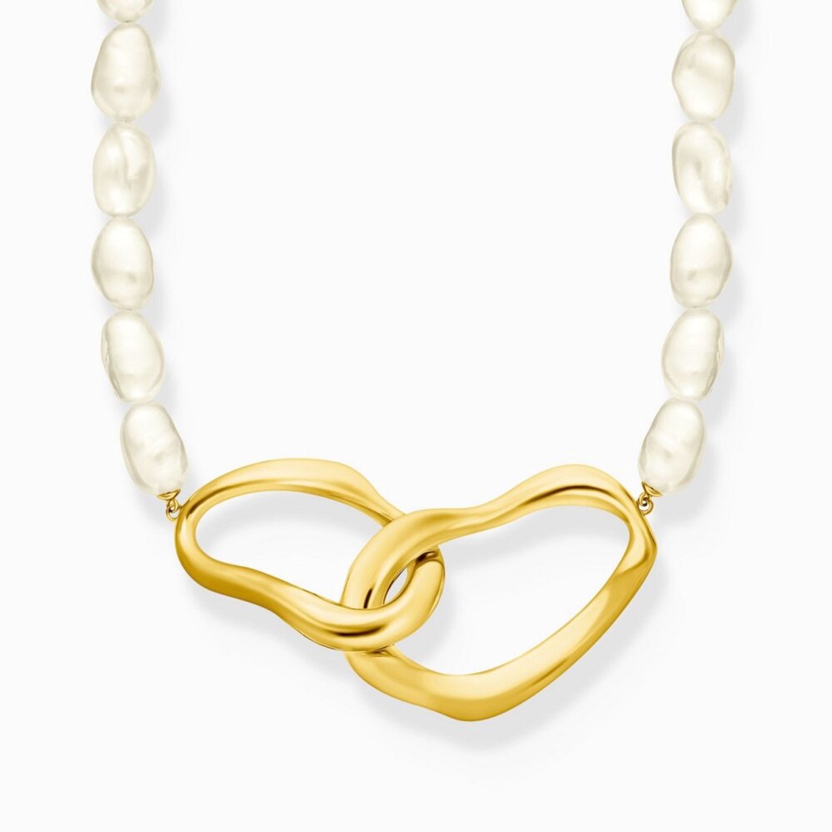Thomas Sabo KE2321-430-14-L50V Perlenkette Natural Beauty vergoldet Damen