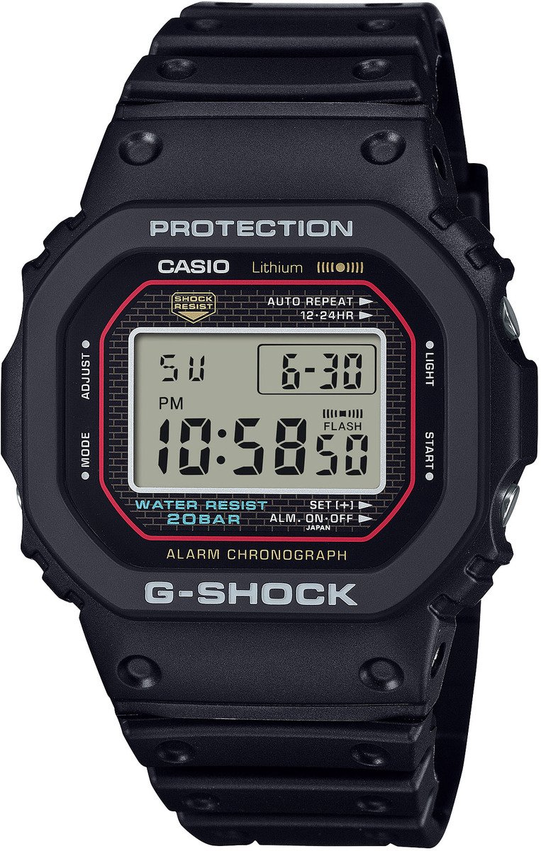 Casio DW-5000R-1AER Herrenuhr G-Shock Digital Chronograph 43mm 20ATM