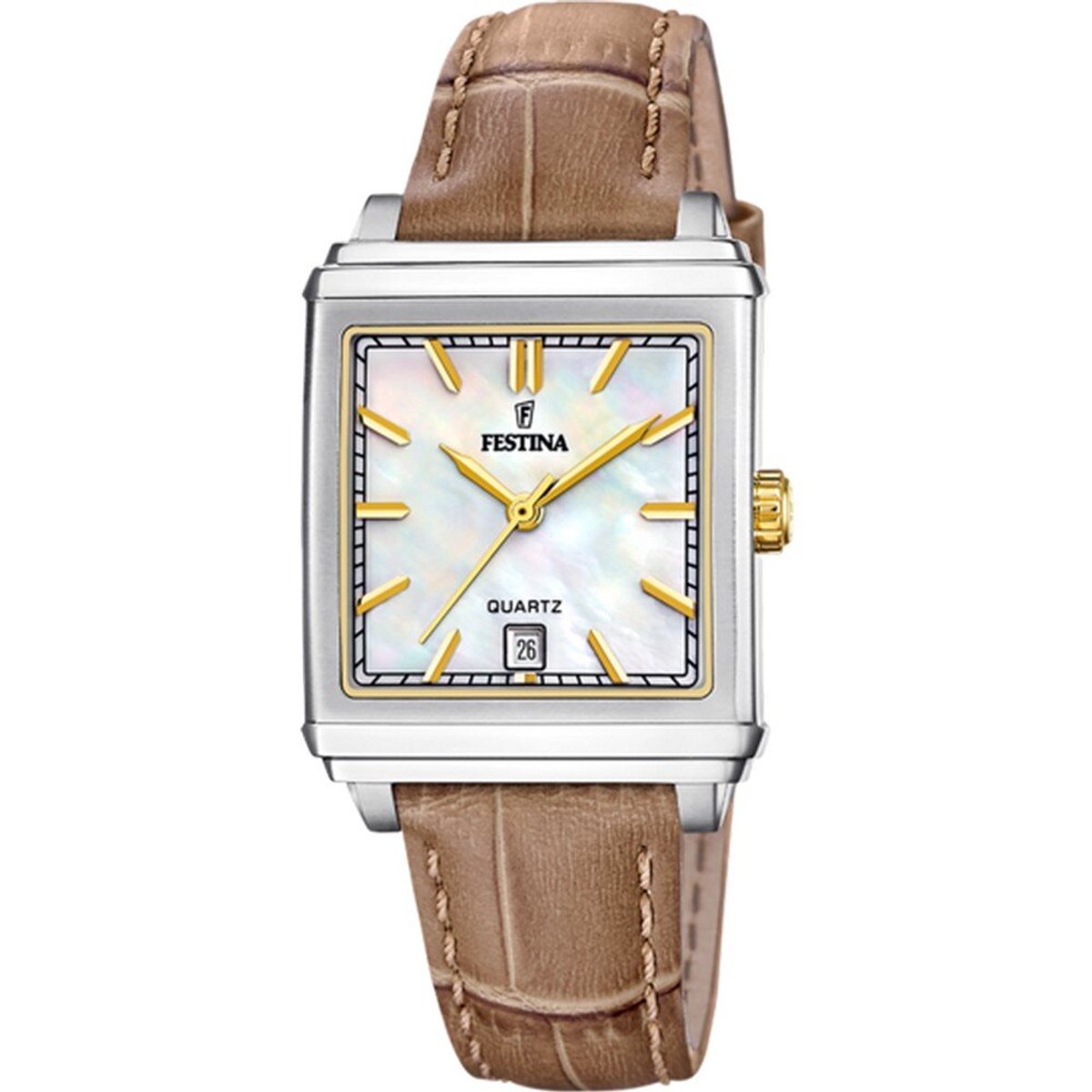 Festina F20682/4 Damenuhr Quarz Eckig 33mm 5ATM