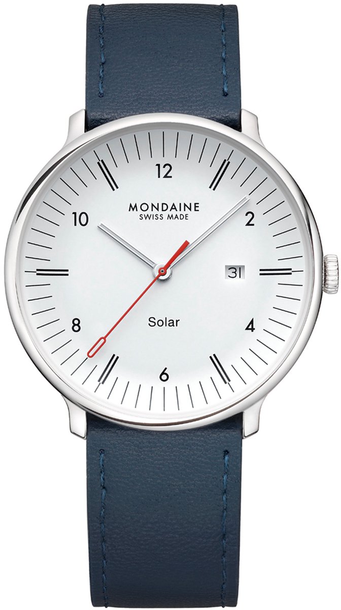 Mondaine MLE.41910.LDV Herrenuhr Doppio Solar 41mm 5ATM
