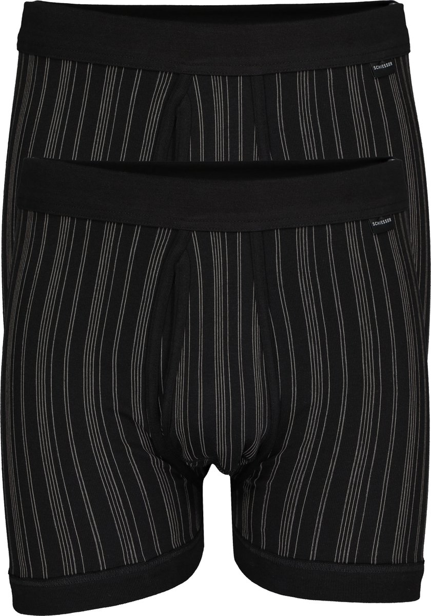Hose kurz Feinripp 2er-Pack mit Eingriff schwarz gestreift - Original Classics 7