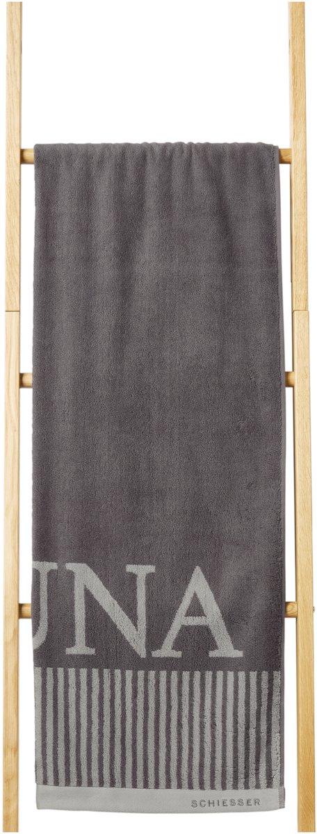 Saunatuch 75x200 anthrazit - SCHIESSER Home 75*200
