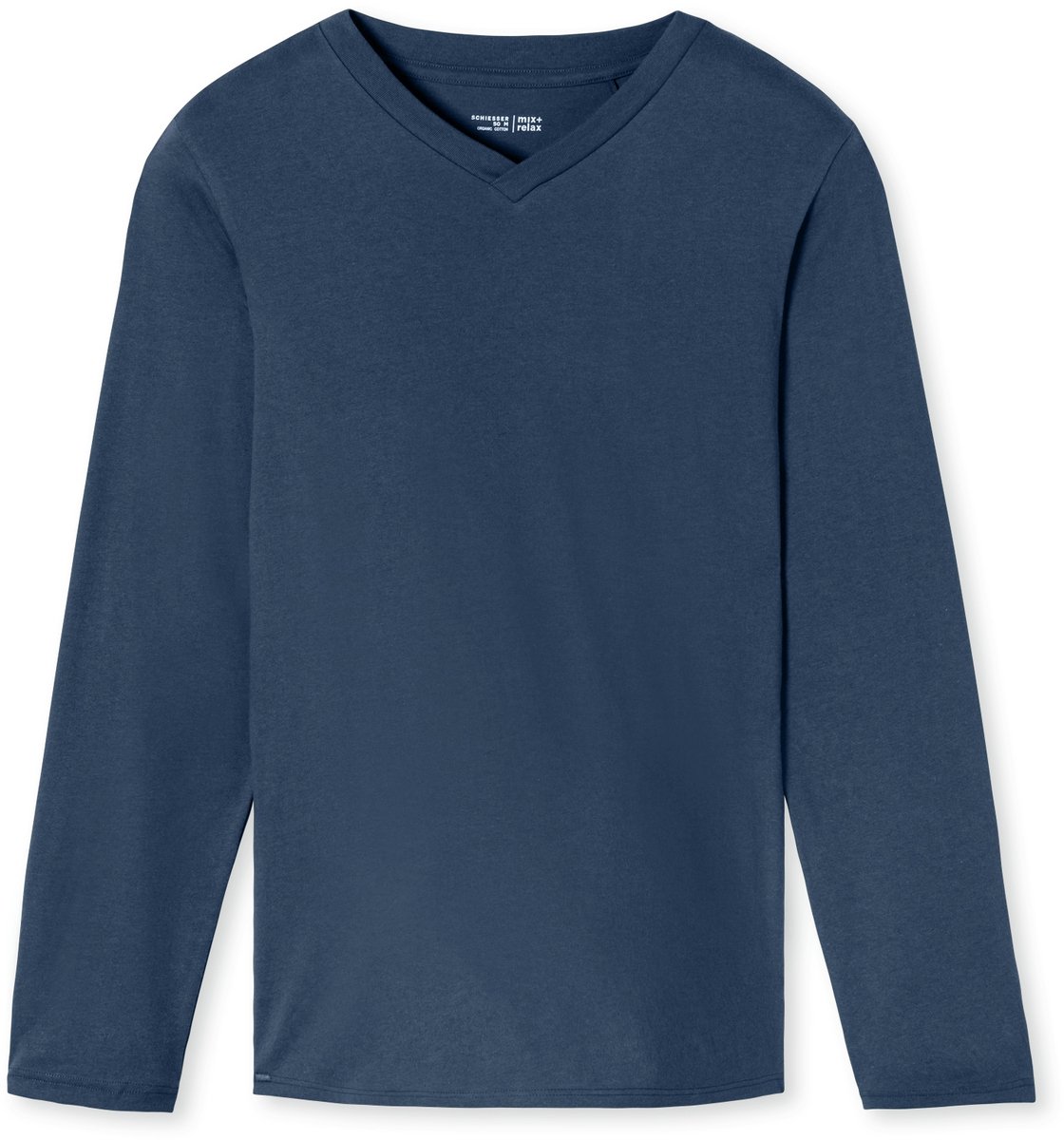 Shirt langarm V-Ausschnitt royal - Mix+Relax 48