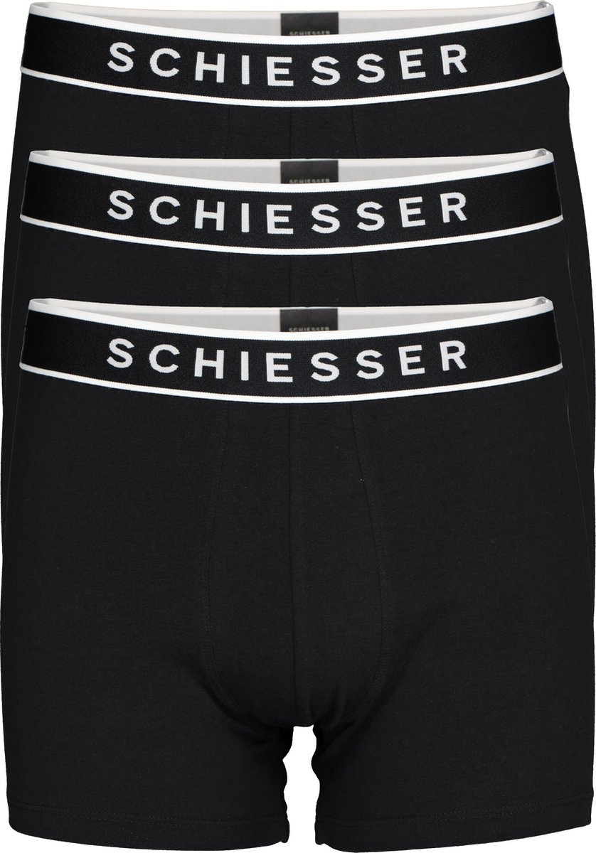 Shorts 3er-Pack Cotton Webgummibund schwarz - 95/5 4