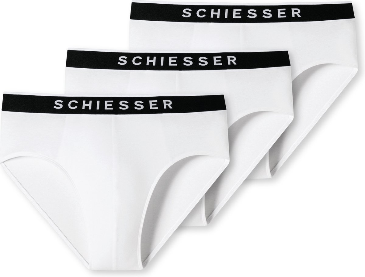 Rio-Slips 3er-Pack Cotton Webgummibund weiß - 95/5 6