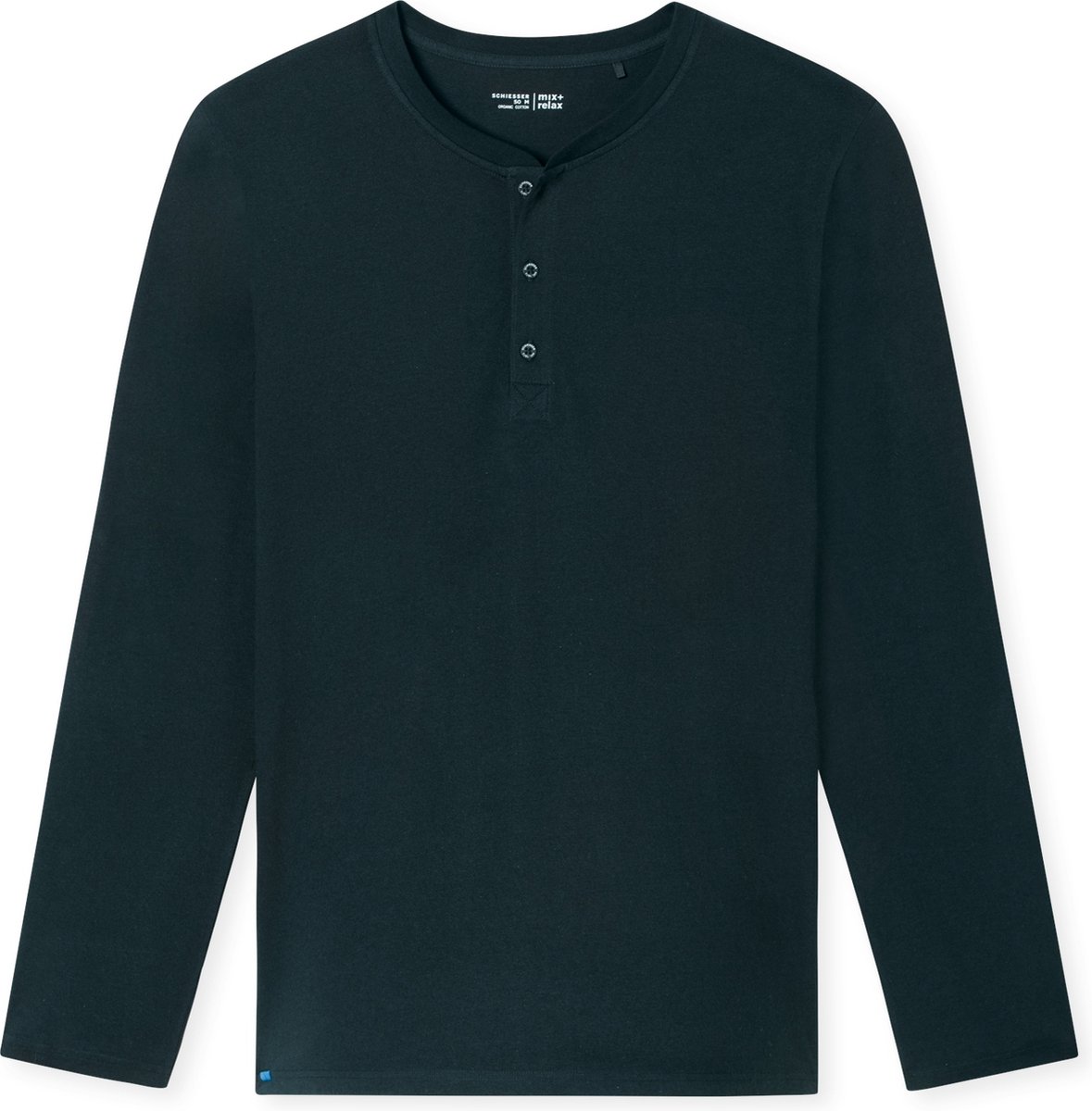 Shirt langarm Knopfleiste nachtblau - Mix+Relax 54