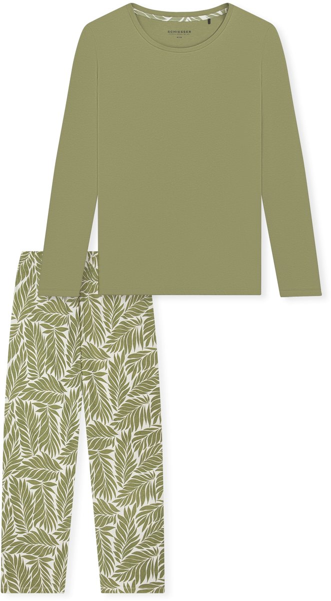 Schlafanzug lang linde - Comfort Essentials 48