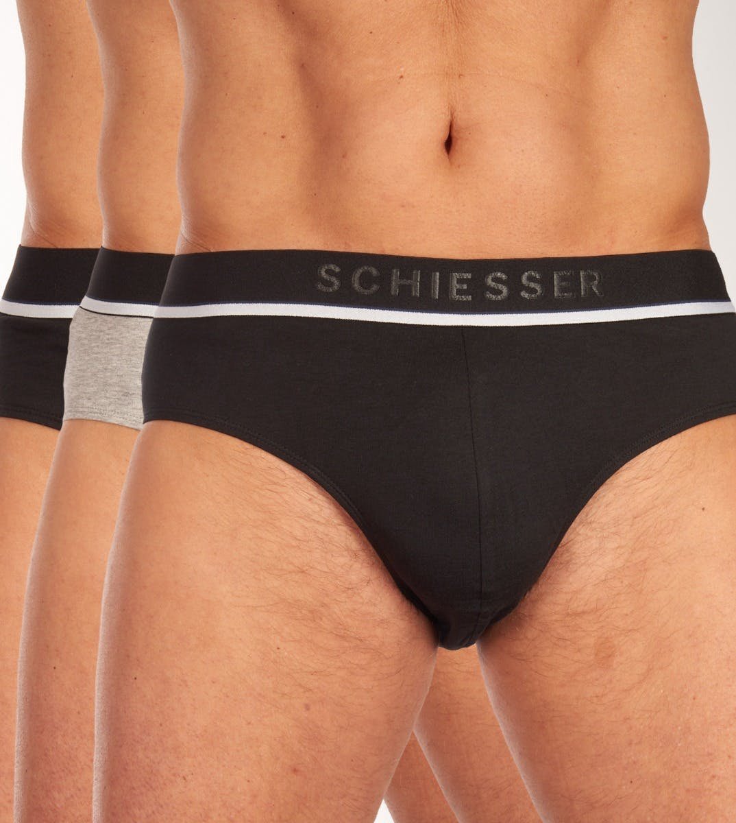 Shorts 3er-Pack Cotton Webgummibund dunkelblau - 95/5 4
