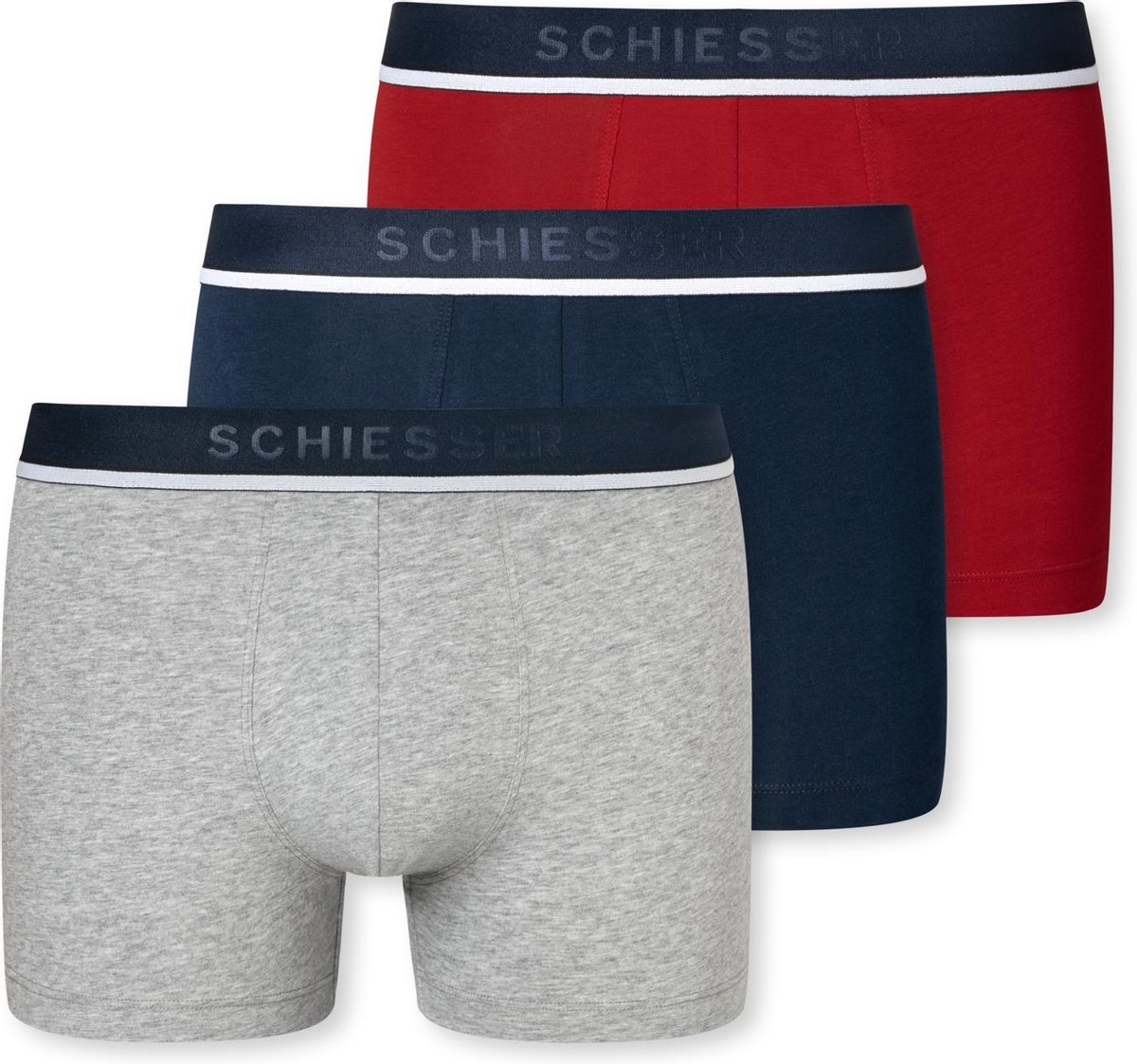 Shorts 3er-Pack Organic Cotton Webgummibund mehrfarbig - 95/5 5