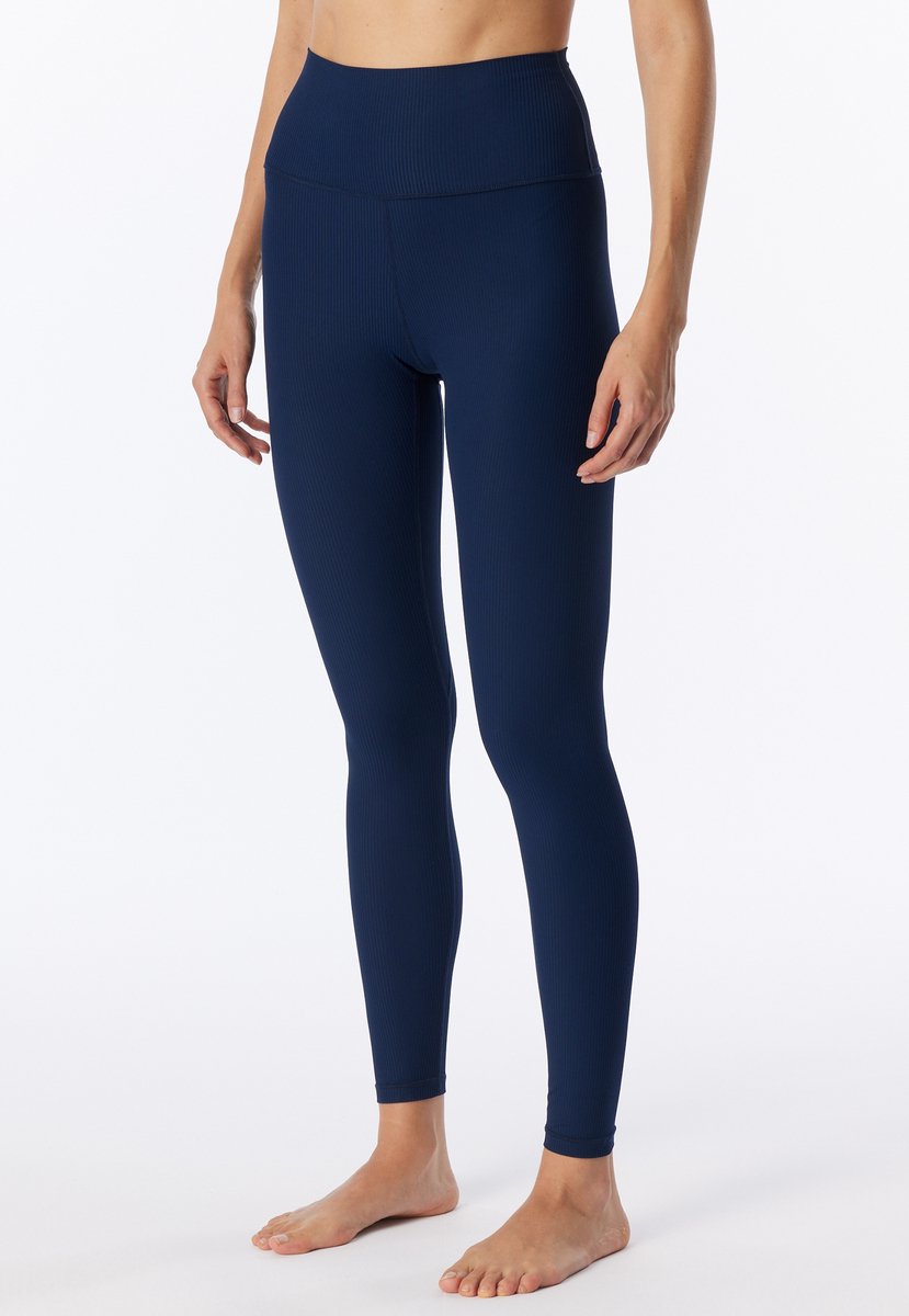 High Waist Leggings Doppelripp admiral - SCHIESSER Active XS