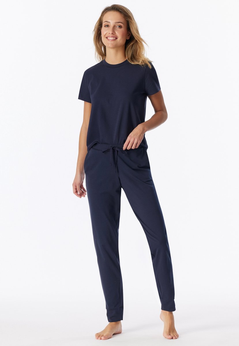 Hose lang Bündchen deep blue - Mix+Relax 46
