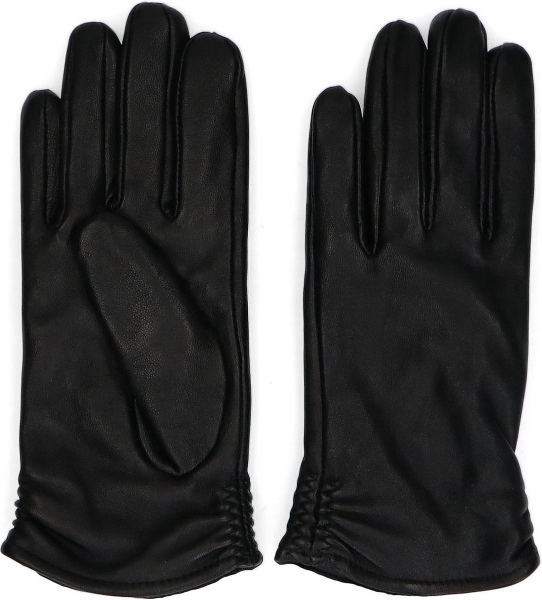 Schwarze Lederhandschuhe
