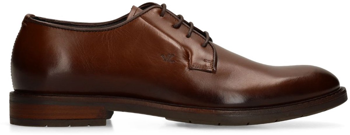 Donkerbruine leren veterschoenen