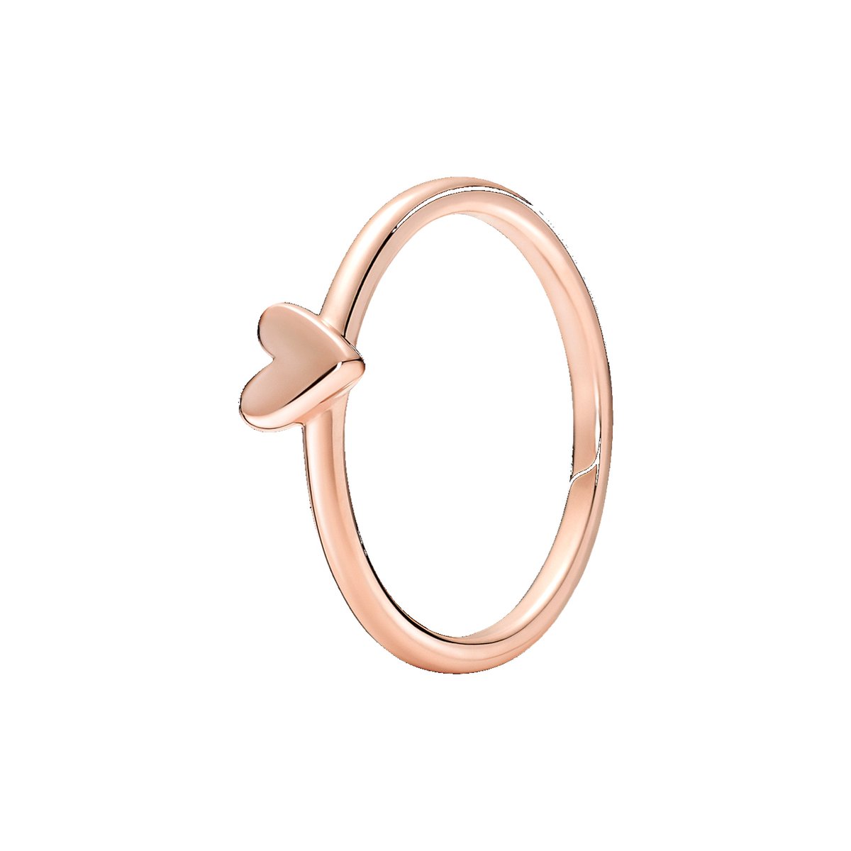 Pandora Handbemalter Herzring Damenringe Rose 180092C00 52