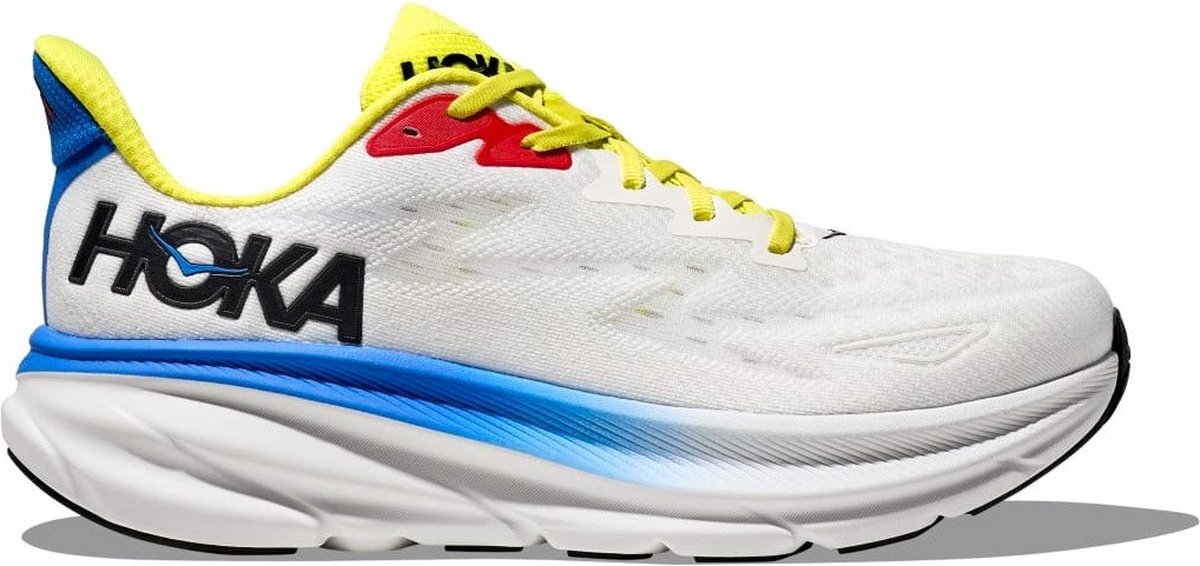 HOKA Clifton 9 Blanc De Blanc Virtual Blue Herren Sneaker Weiß 1127895-BVR 45⅓
