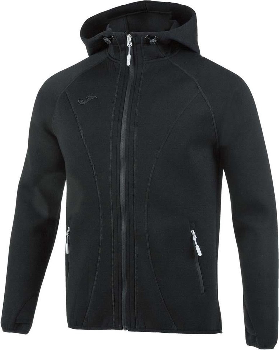Joma Basilea Softshell Hoodie, schwarzes Herren-Sweatshirt XXL schwarz