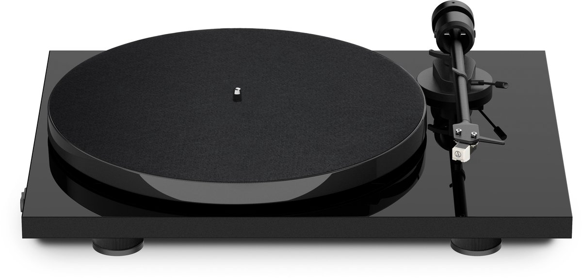 Pro-Ject E1 Phono mit integriertem Vorverstärker + mit Audio-Technica AT3600L Tonabnehmer - Schwarz, Pro-Ject