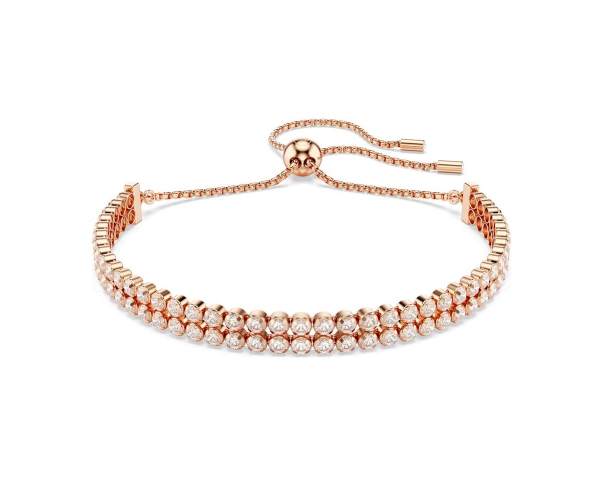 Swarovski Doppellagiges Kristall-Design Armband Damenarmband Roségold 5677823 Box (Random Color)