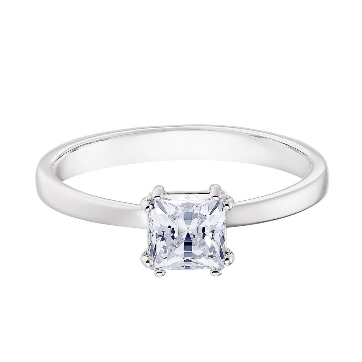 Swarovski Attract Motivring Princess Square Silber 925 Silberring Damenring 5372880 55