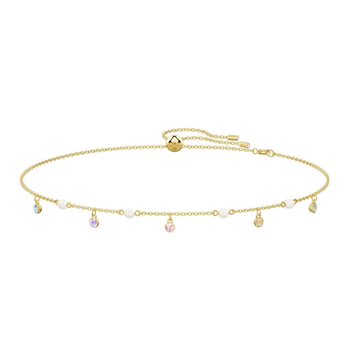 Swarovski Quasten Halskette Gold Damen Halsketten 5457664 Gold