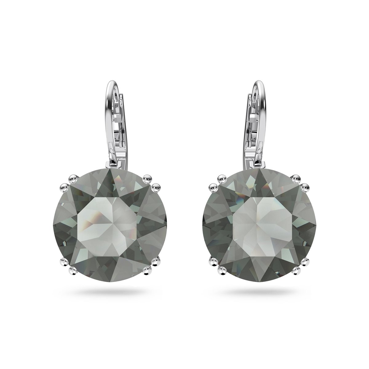 Swarovski Millenia Hängeohrringe Rundschliff Damenohrringe Schwarz 5636567 Box (Random Color)