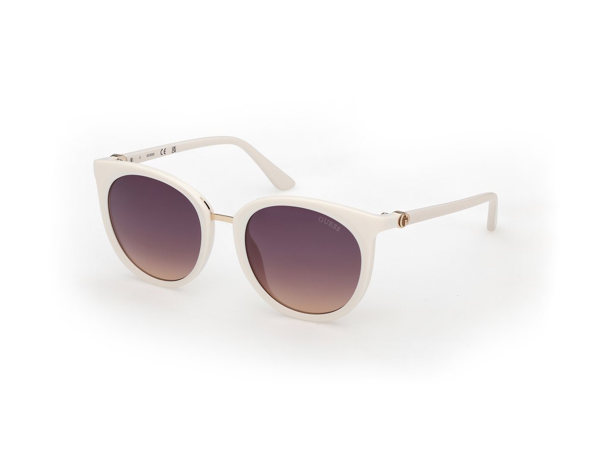 Guess Damen Sonnenbrille Gu00282 21z Shiny Ivory/52-19-140
