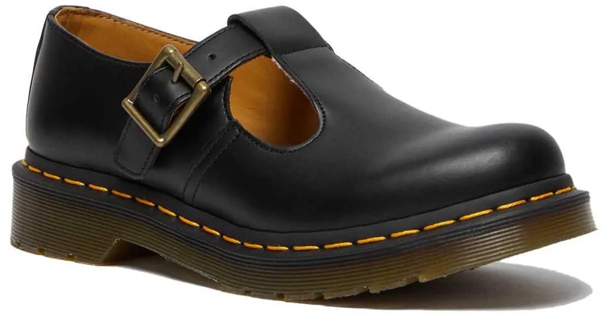 DR. Martens Polley Glattleder Mary Janes Schwarz (Damen) Damen Sneaker 14852001 38