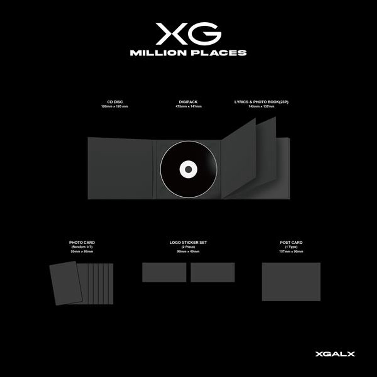 XG – MILLION PLACES Album 1EA