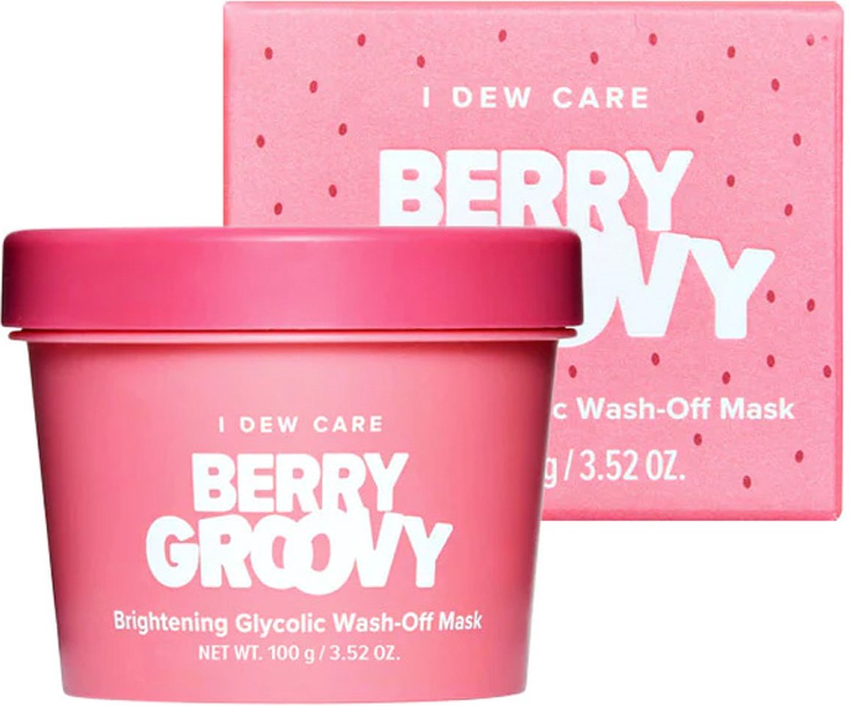 I Dew Care, Berry Croovy, aufhellende Schönheitsmaske mit Glykolsäure, 3,38 fl oz (100 ml)