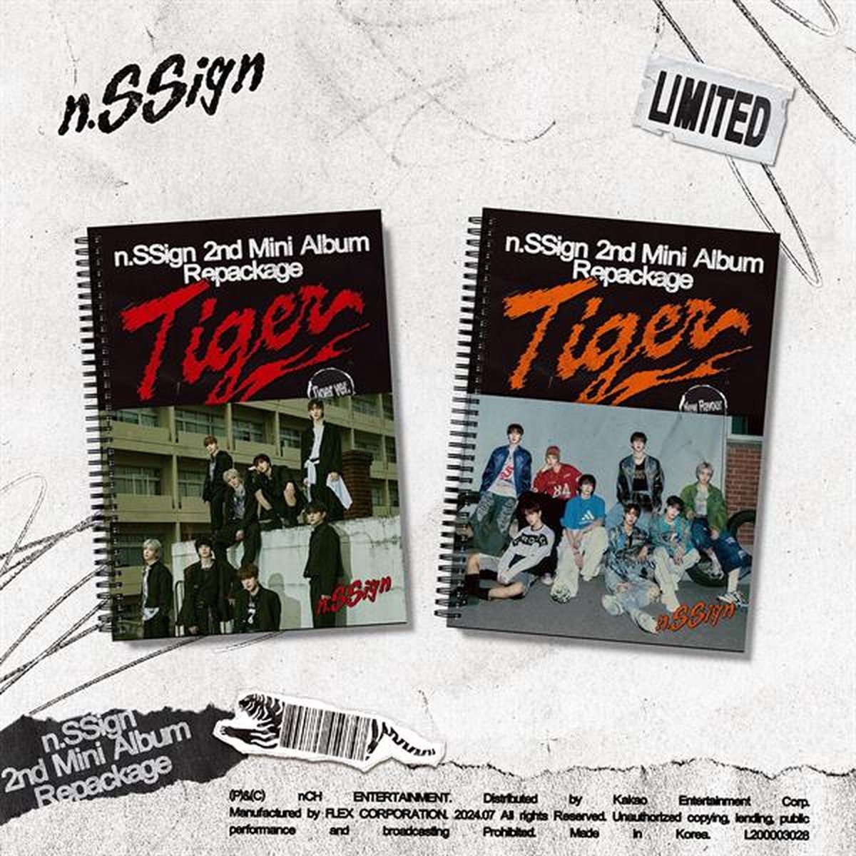 N.ssign Tiger 2. Mini-Album Repackage Limitiert