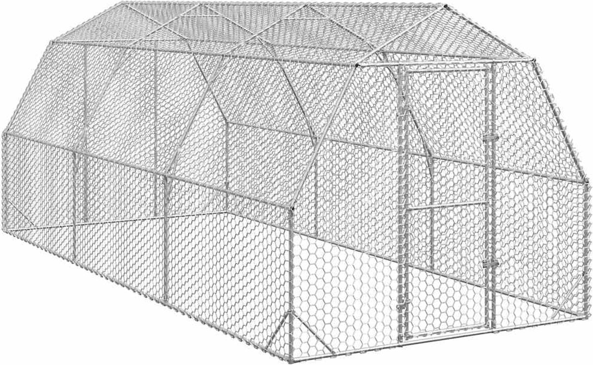 Vidaxl Hühnerstall, 2,5X6X2,25 M, Stahl