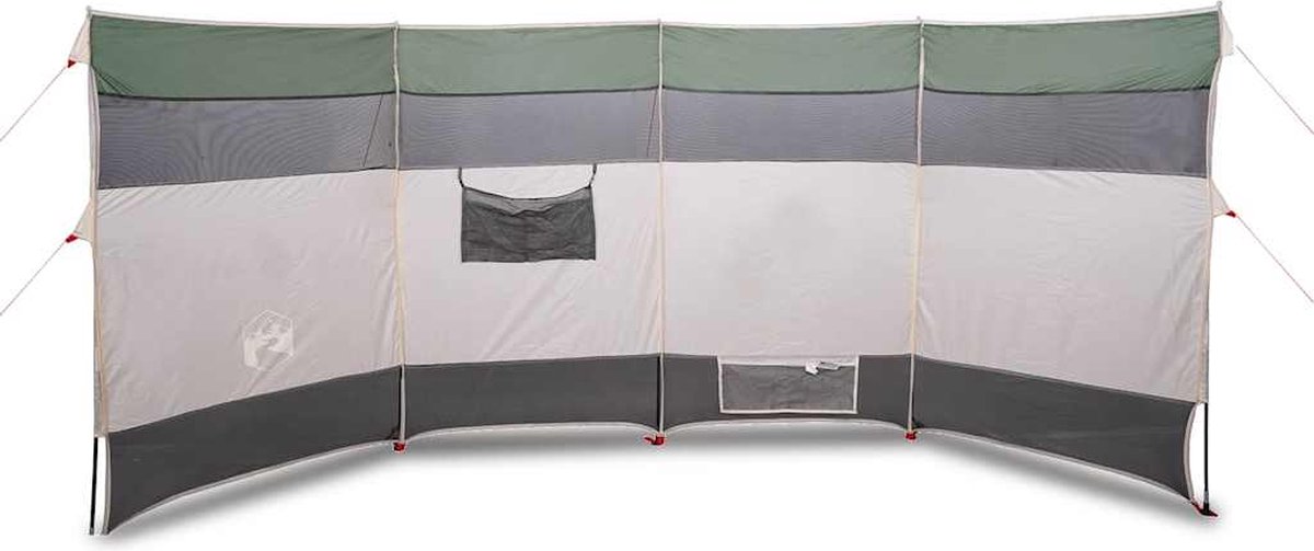 Vidaxl Camping-Windschutz, Grün, 366X152X152 Cm, Wasserdicht