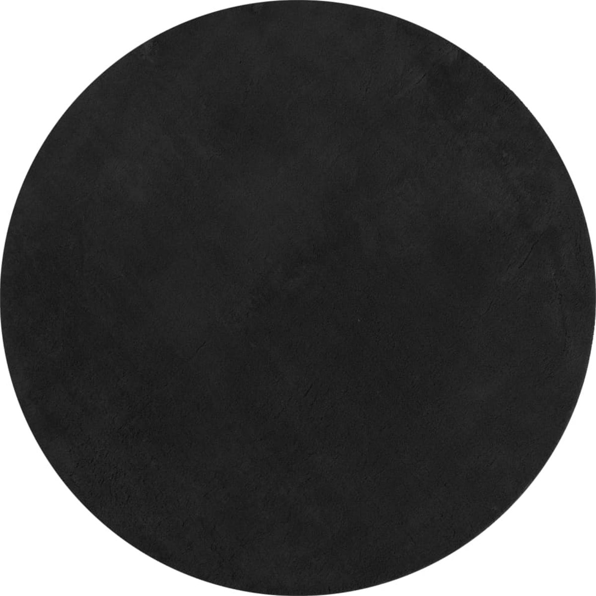 Vidaxl Teppich Huarte Kurzflor, Schwarz, Ø 160 cm