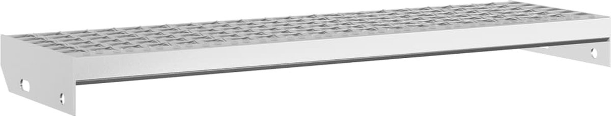 Vidaxl Gitterroststufe, 80x24x7 cm, Verzinkter Stahl
