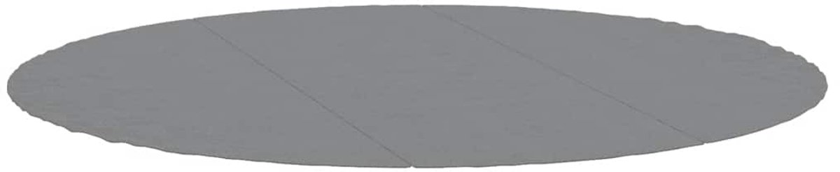 Bodenmatte für Pool, Hellgrau, Ø396 cm, Polyester-Geotextil