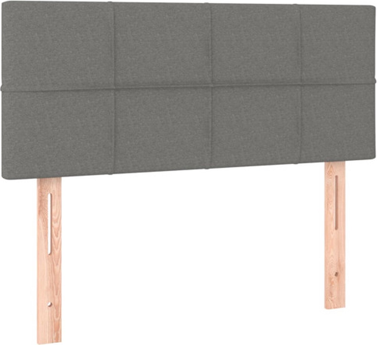 Vidaxl Bettkopfteil, Dunkelgrau, 100X5X78/88 Cm, Stoff