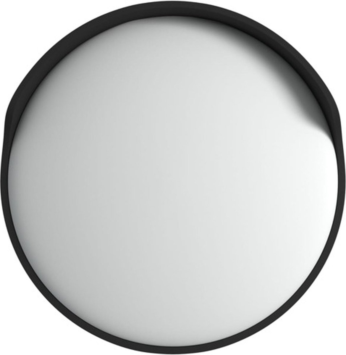 Vidaxl Konvexes Straßenspiegel, Schwarz, Ø60 Cm, Polycarbonat