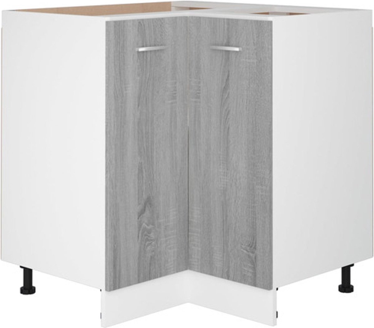 Vidaxl Küchenschrank, Sonoma-Eiche Grau, 75,5X75,5X80,5 Cm