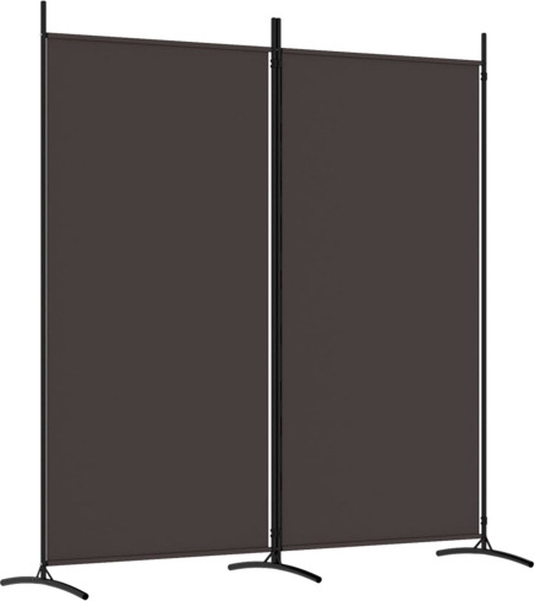 Vidaxl Paravent 2-teilig, Braun, 175X180 Cm, Stoff