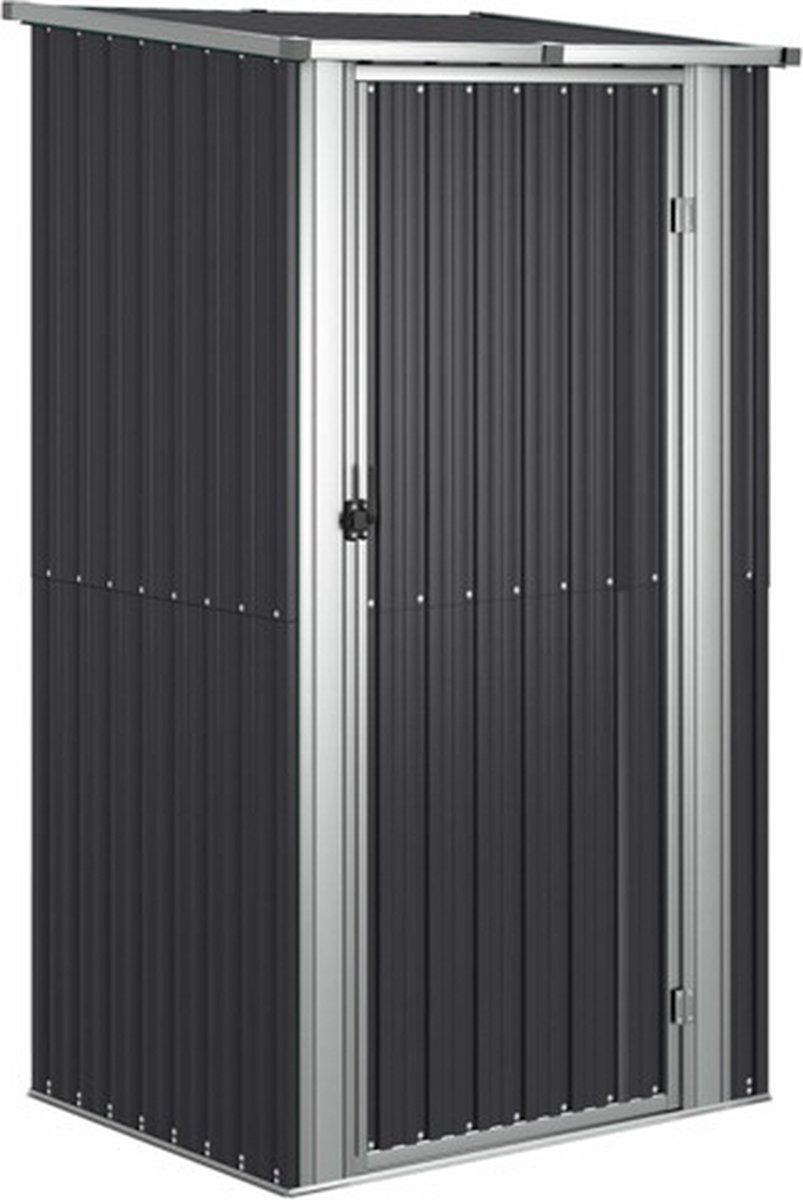 Vidaxl Gartenhaus, Anthrazit, 118,5X97X209,5 Cm, Verzinkter Stahl