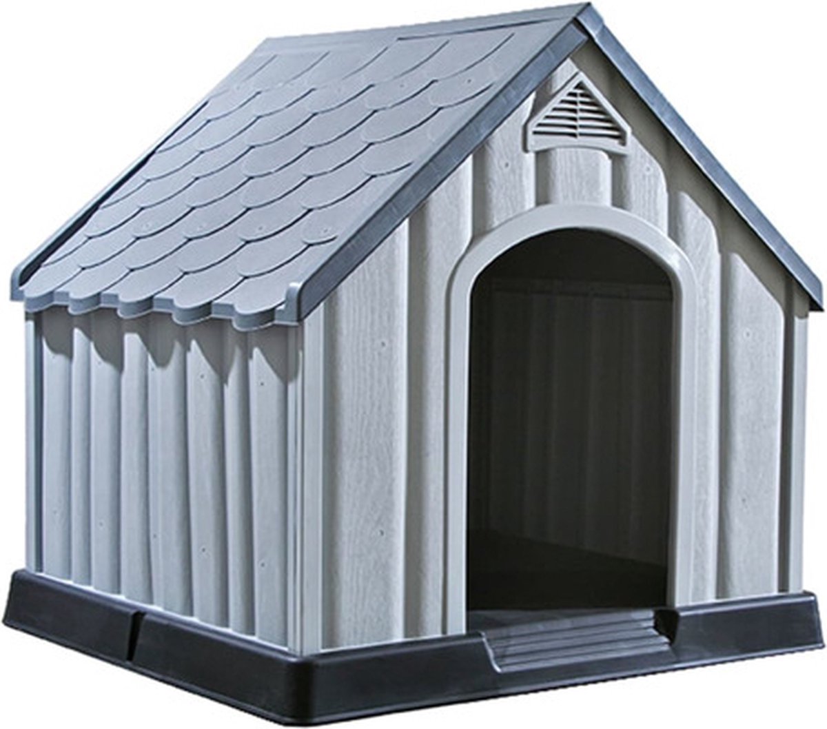 Vidaxl Hundebett Buda, Grau, 92x87x91 cm, Kunststoff