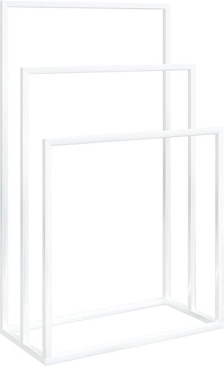 Vidaxl Freistehender Handtuchhalter, Weiß, 48X24X79 Cm, Eisen