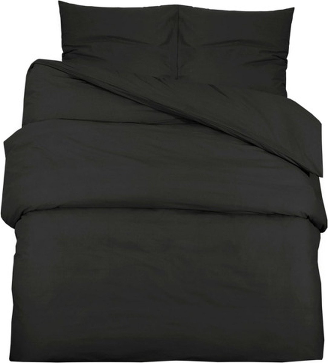 Vidaxl Bettwäsche-Set, Schwarz, 140X200 Cm, Leichte Mikrofaser