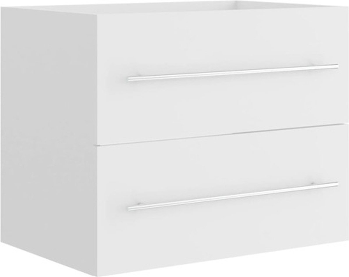 Waschbeckenschrank, Weiß, 60x38,5x48 cm, Spanplatte