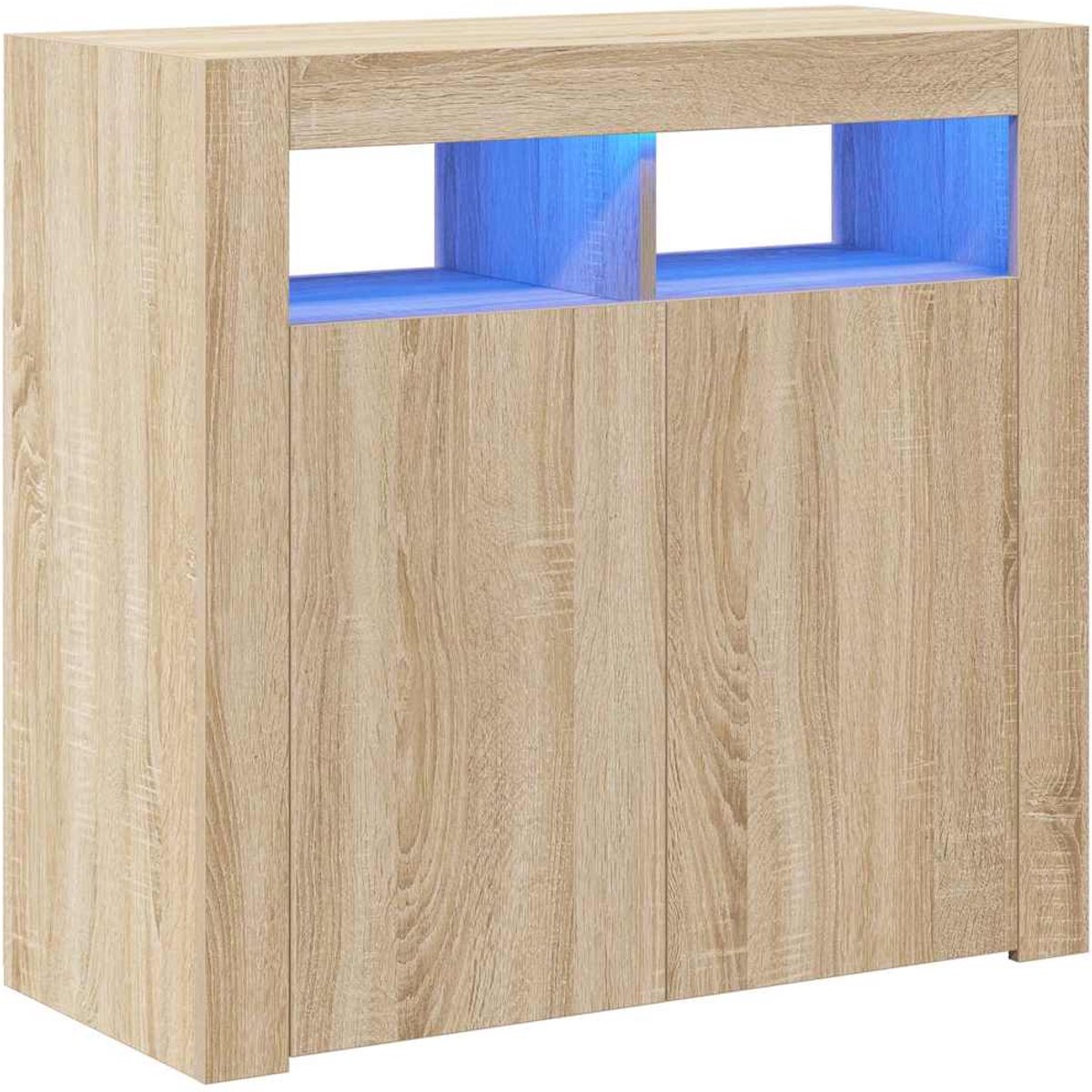 Vidaxl Schrank mit LED-Beleuchtung, Sonoma-Eiche, 80x35x75 cm