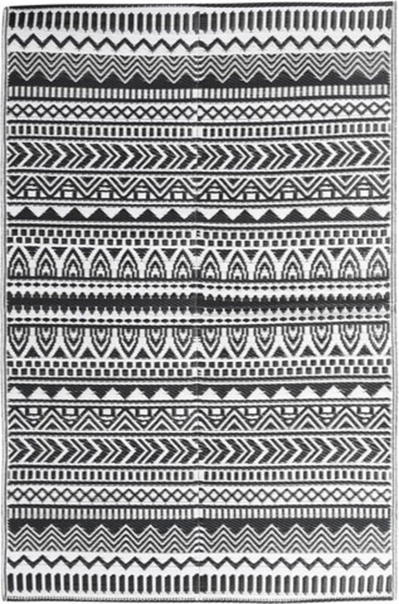 Vidaxl Außen Teppich, Schwarz, 190X290 Cm, PP