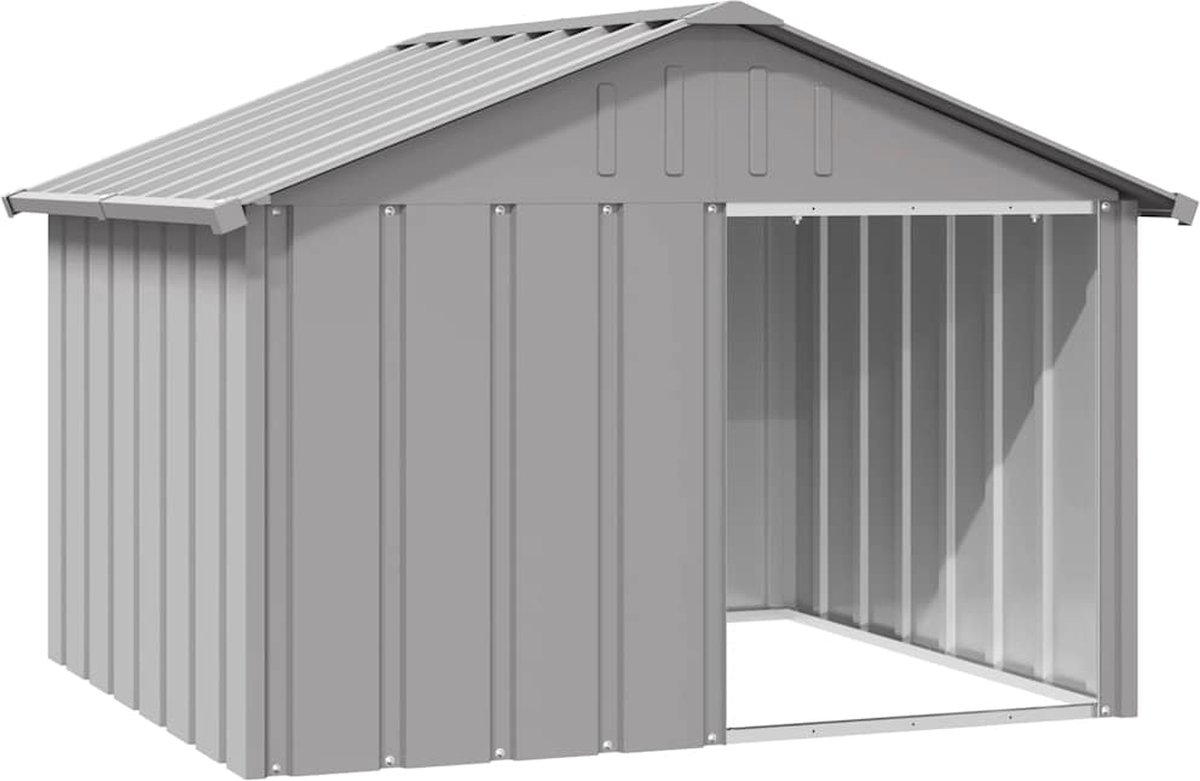 Vidaxl Hundebett, Grau, 116,5X103X81,5 Cm, Stahl