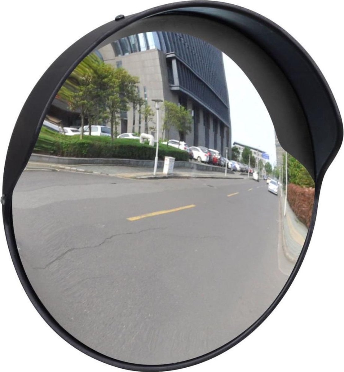 Vidaxl Konvexes Straßenspiegel, 30 Cm, Schwarz
