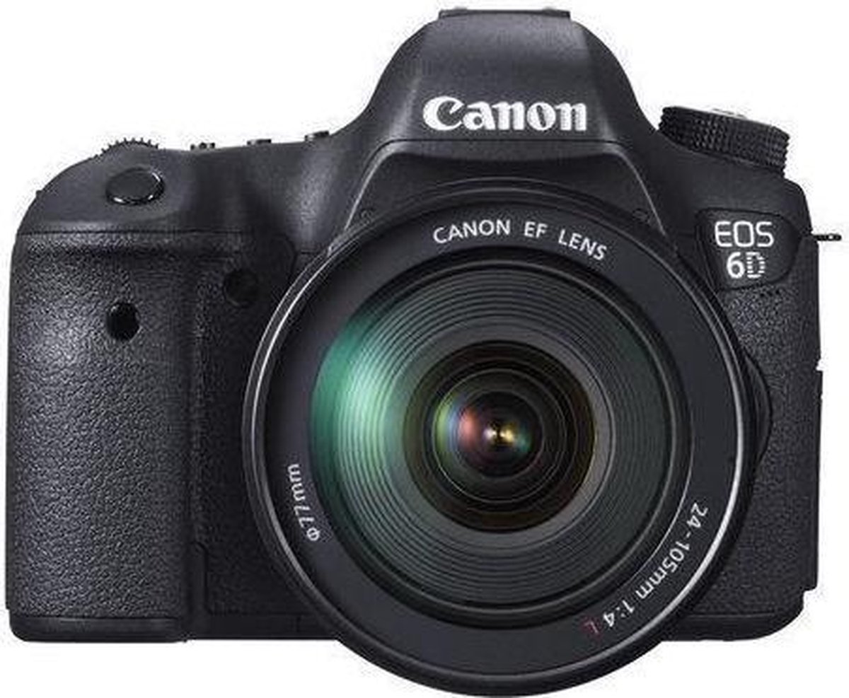 Canon EOS 6D Vollformat-DSLR-Kamera + EF 24-70mm f/4L IS USM Zoomobjektiv schwarz